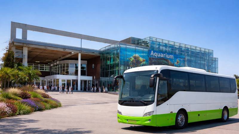 Location Bus et Minibus avec chauffeur pour l'Aquarium de la Rochelle