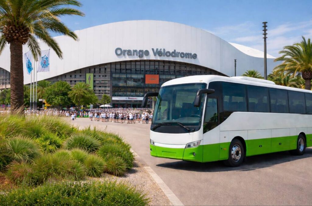 Location bus avec chauffeur pour le Vélodrome de Marseille