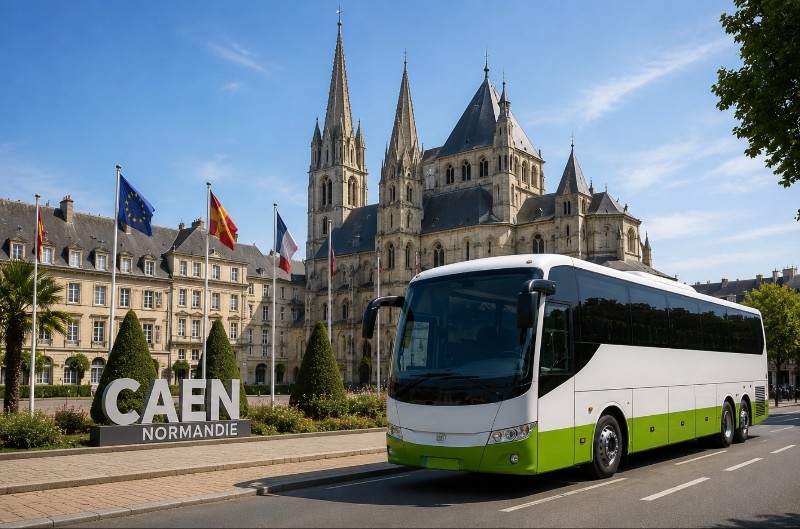 location autocar caen
